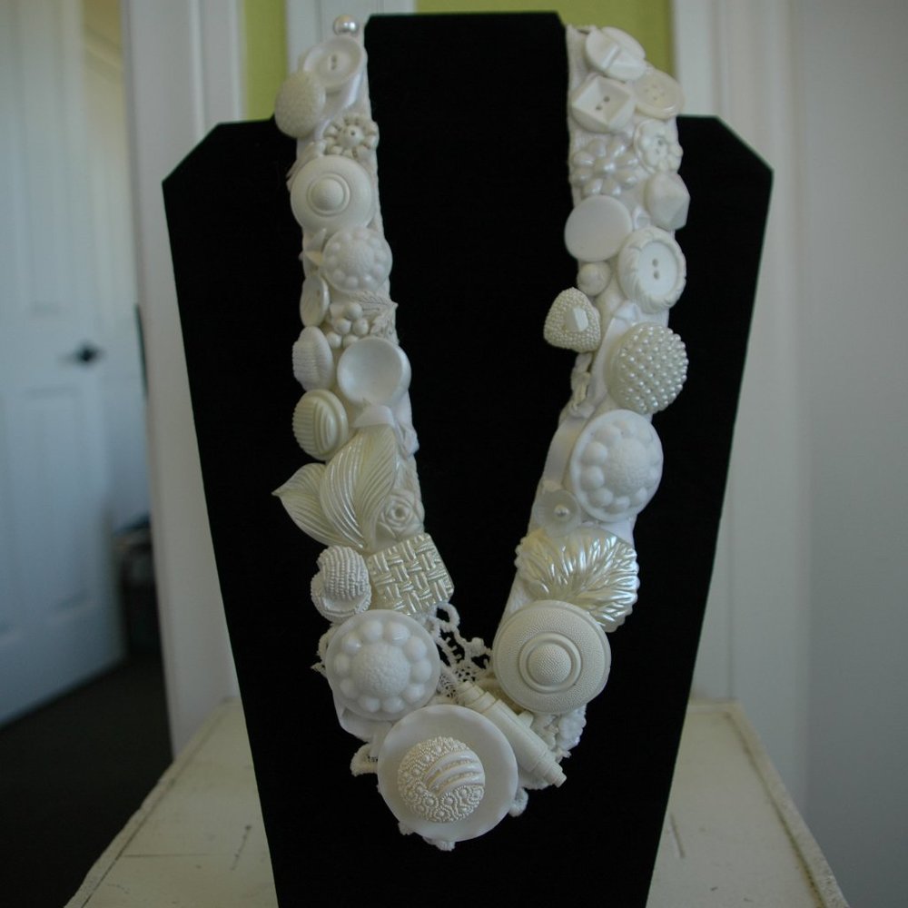 Vintage Button Necklace